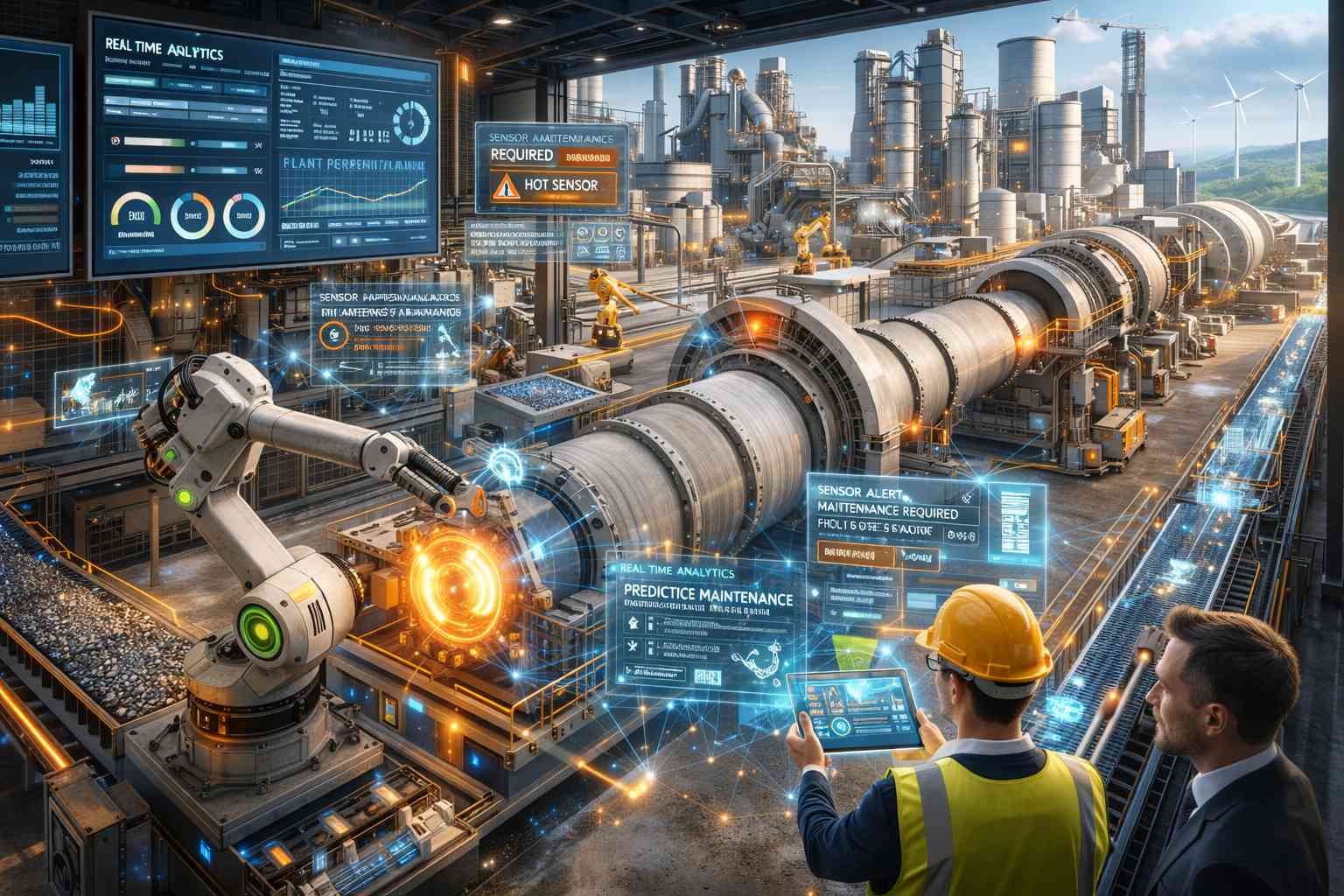 Transformación digital en la industria del cemento: automatización, analítica y mantenimiento predictivo