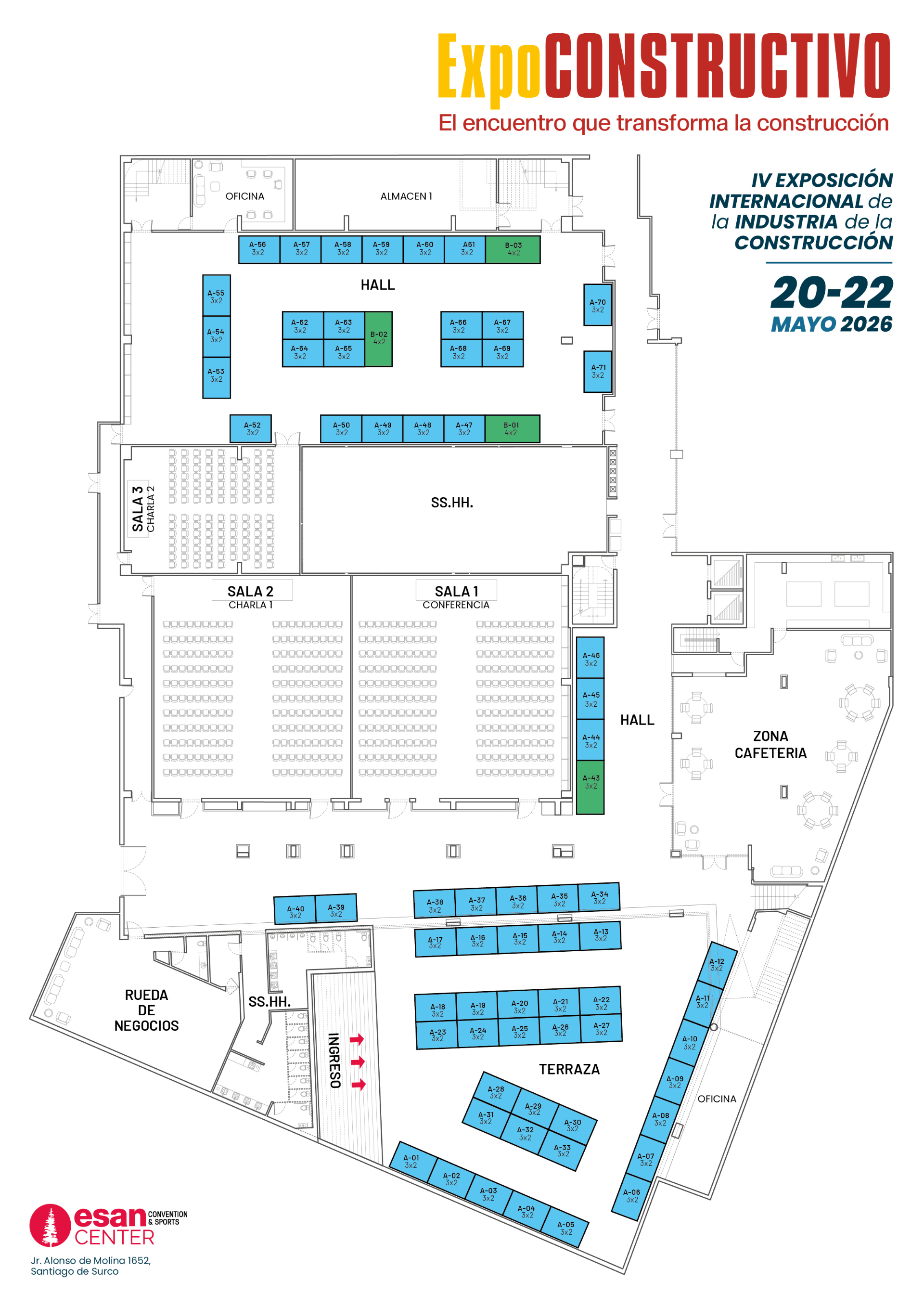 Plano del Evento ExpoCONSTRUCTIVO 2026